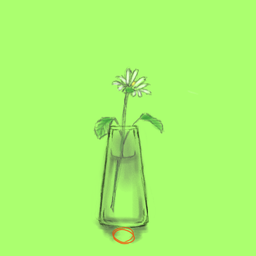 透明を描く ガラスの花瓶 Umare Atelier